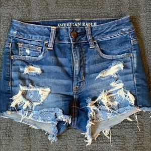 High Waisted Denim Shorts